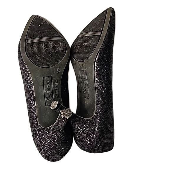 Shoes by Fioni Night Black Shimmer Size 5 - Picture 6 of 6